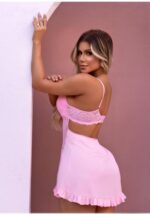 Camisola com bojo rosa Treviso Lingerie